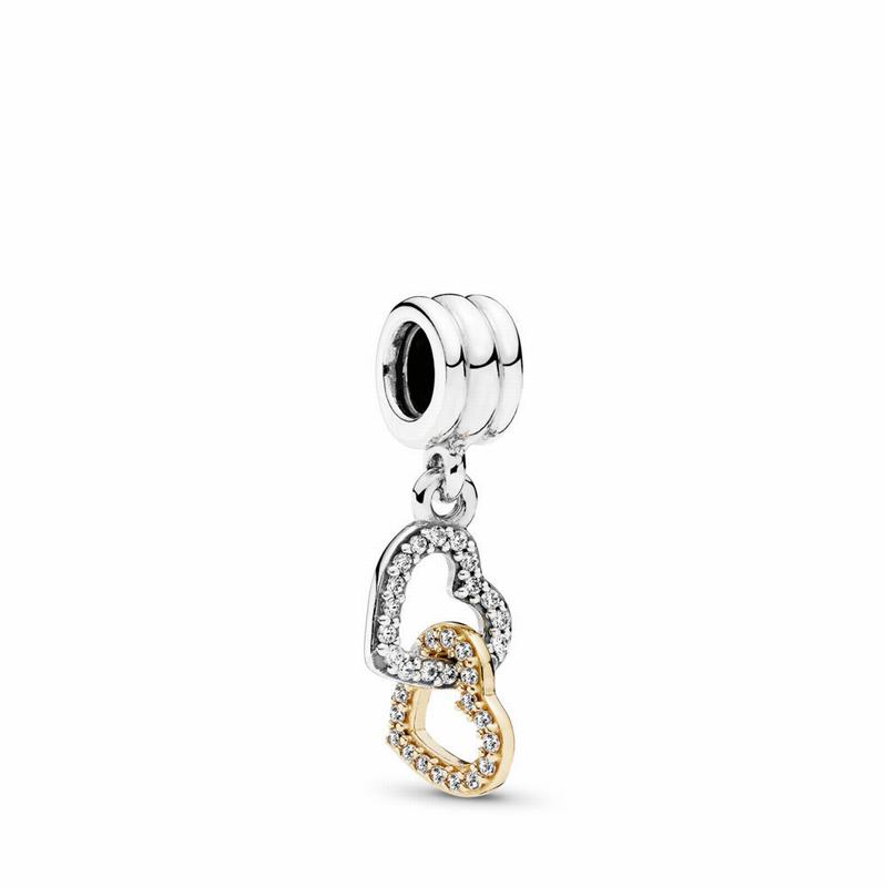 Pandora Interlocked Hearts Dangle Charm Egypt SW6012798